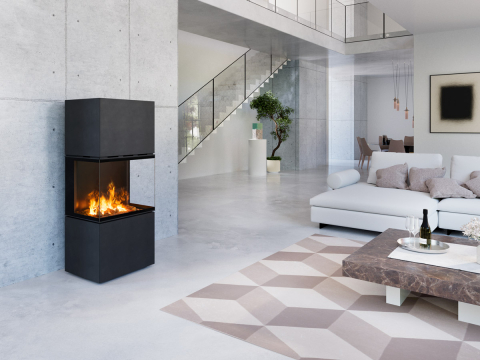 e-LERA⚡– the first electric design fireplace with the magic of fire, no chimney required
