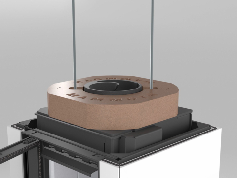 NORDAC: Step-by-step 3D animation of a heat-retaining fireplace installation🔧🔥