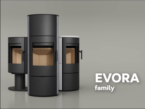 Romotop EVORA: Fireplace Stoves in Three Forms