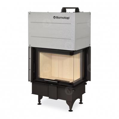 The picture shows the right variant of the fireplace insert. ANGLE R/L 2g L 66.51.44.01