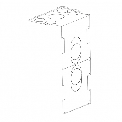 CONVECTION COVER for IMPRESSION C 2G L 80.61.34.21 fireplace insert