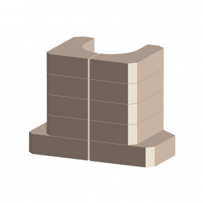 ACCUMULATION SET FOR FIREPLACE STOVES (AKKUM 04)