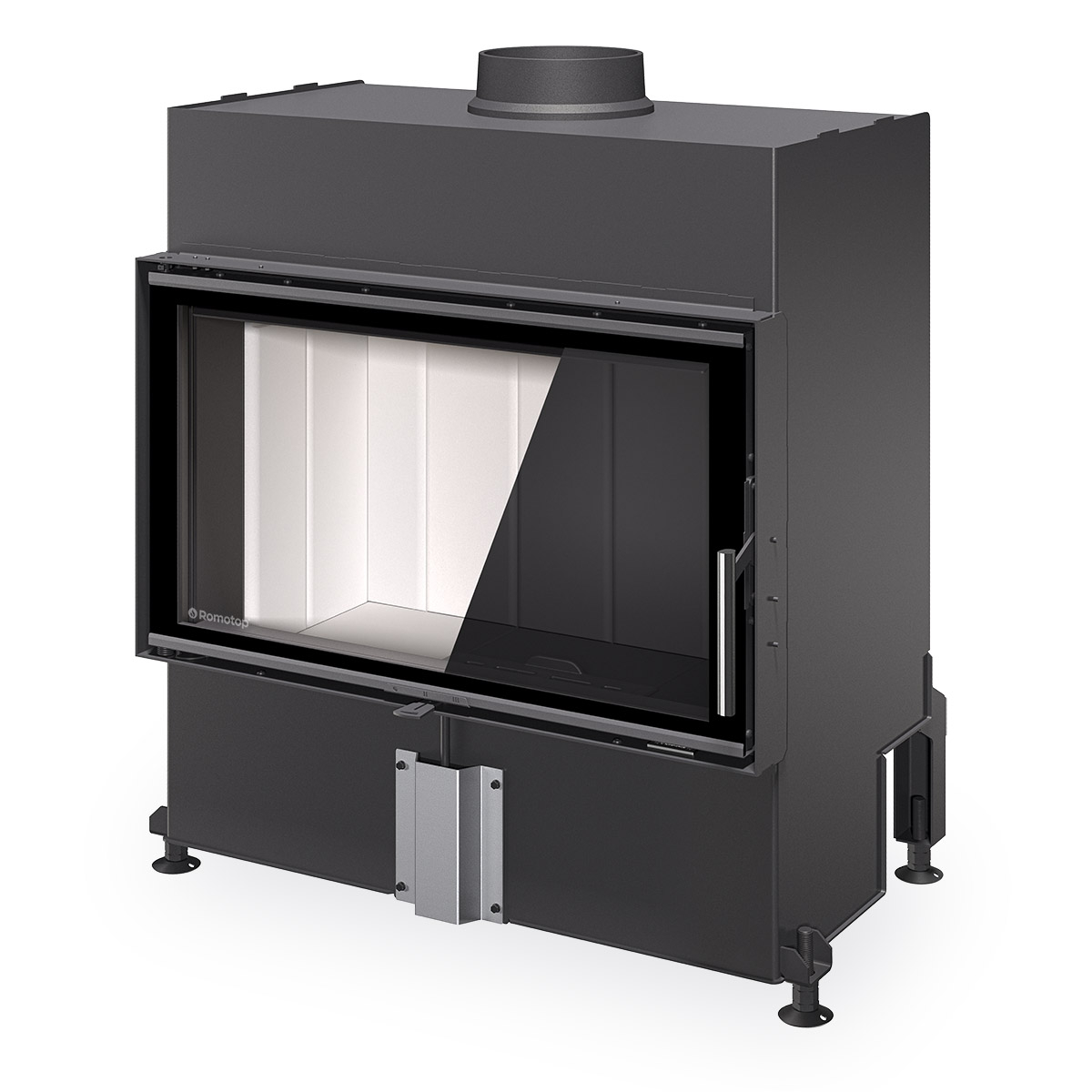Fireplace inserts HEAT with side opening and straight glazing