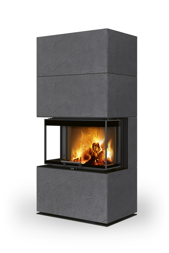 CARA design fireplaces with lifting door