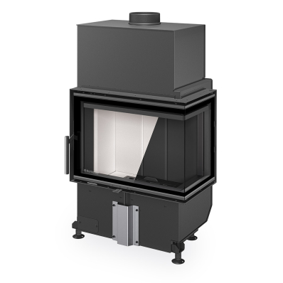 The picture shows the right variant of the fireplace insert.