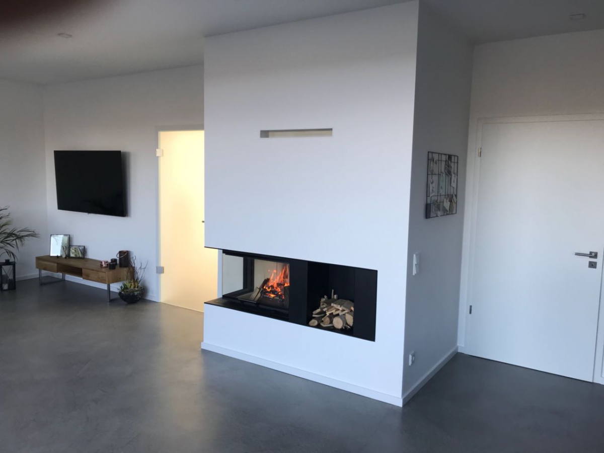 Kamineinsätze Romotop HEAT - eckig mit hochschiebbarer Tür und