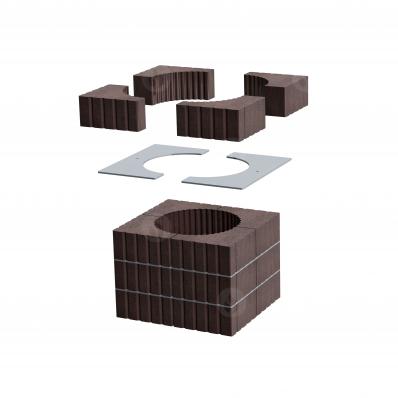 TOP ROMOTOP MAMMOTH ACCUMULATION SET for fireplace inserts with a flue exhaust of 200 mm (AKKUM KV 04)
