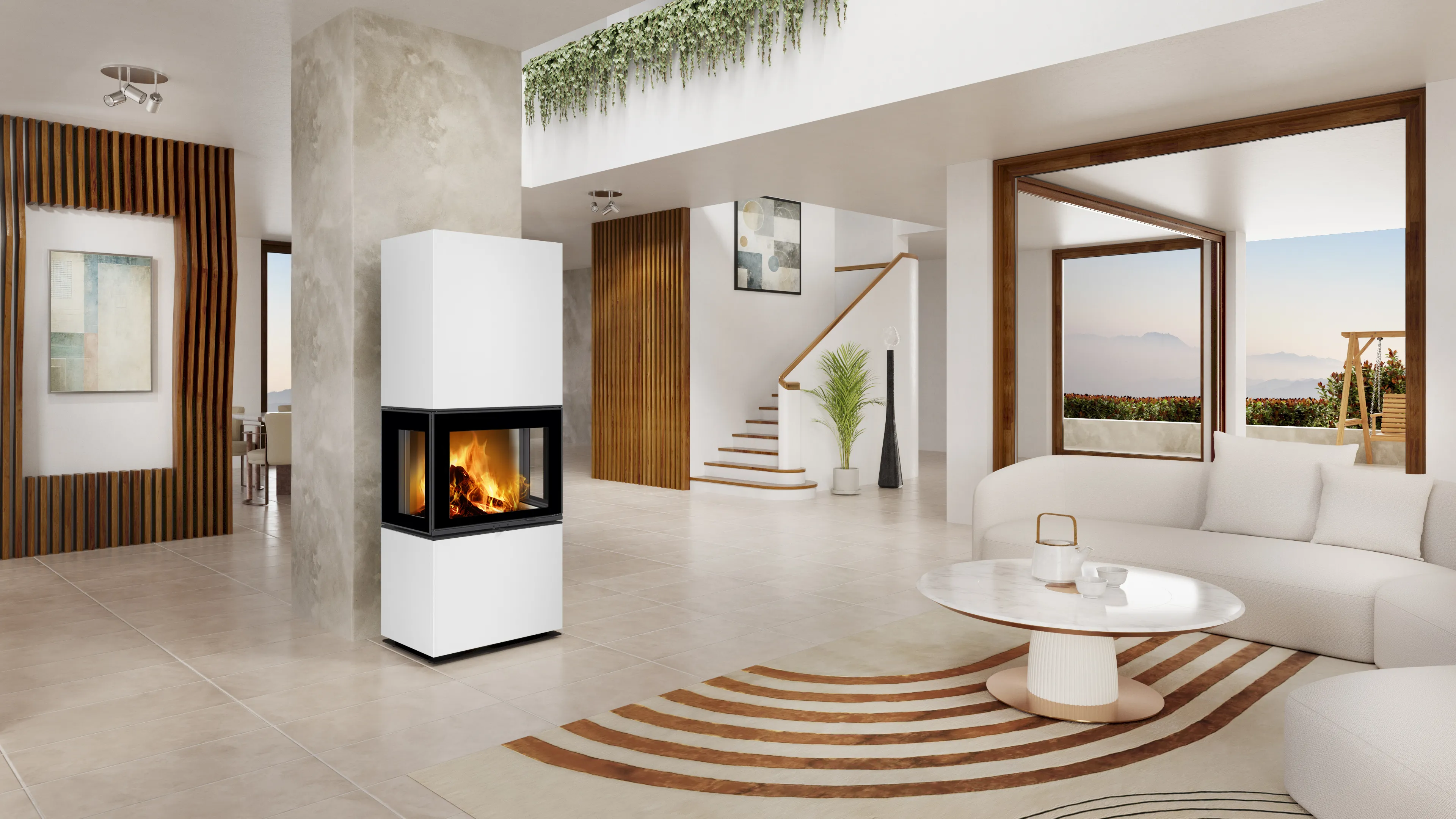 LERA C GH ceramic - Romotop design accumulation fireplace