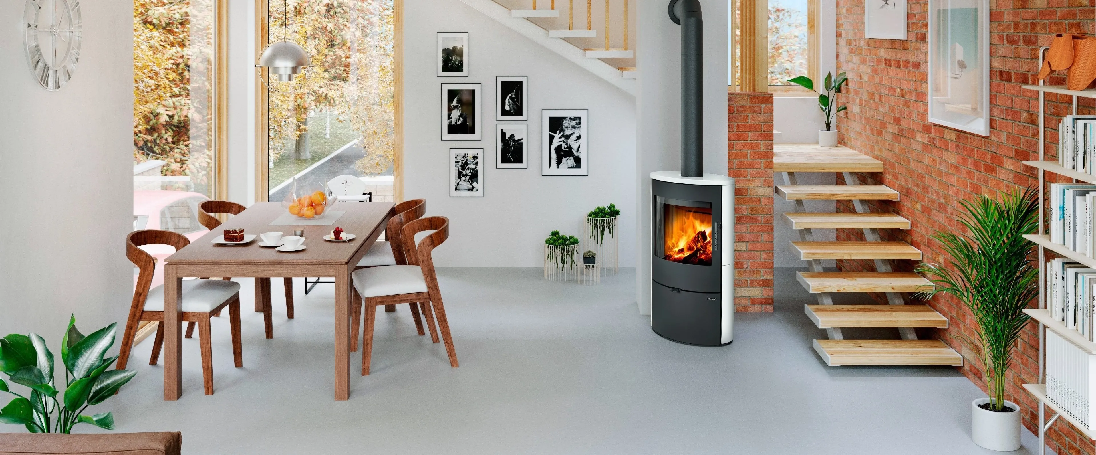 OVALIS ceramic - Romotop fireplace stove