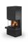 CARA design fireplaces with lifting door | CARA C N 03 - Steel