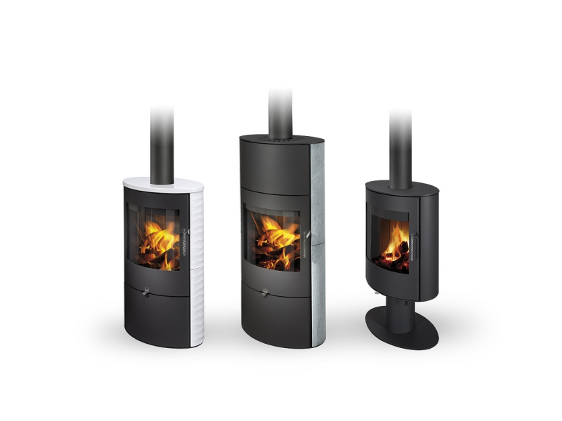 Accumulation fireplace stoves OVALIS